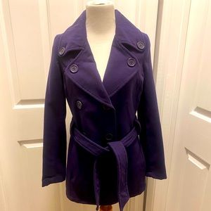 Purple wool blend coat size Small by Jou jou